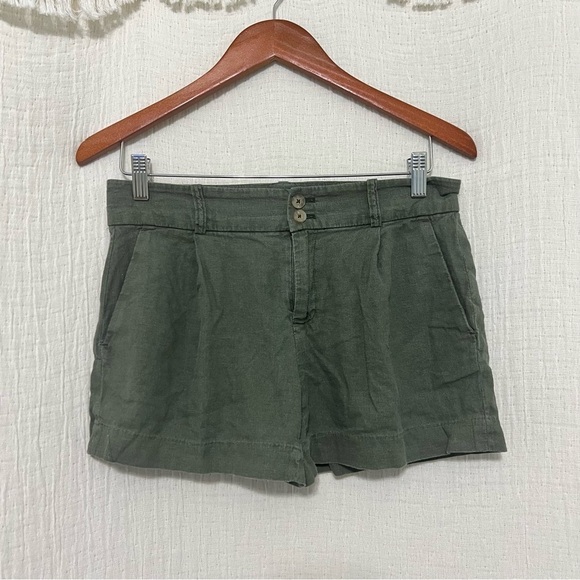 Calvin Klein linen shorts size 2 - Picture 2 of 6